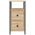 vidaXL Nočné stolíky 2 ks dub sonoma 30x60x60 cm kompozitné drevo