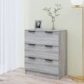 vidaXL Komoda sivý dub sonoma 60x30x70 cm spracované drevo