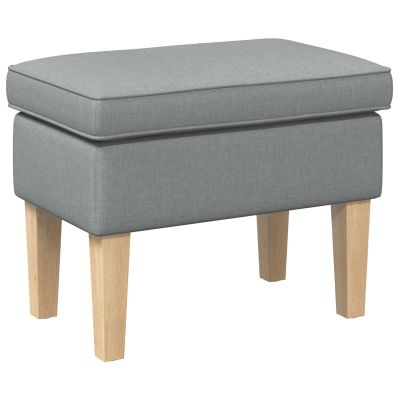 vidaXL Taburetka Svetlosivá 55 x 35 x 41 cm Látka