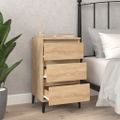 vidaXL Nočný stolík dub sonoma 40x35x70 cm spracované drevo