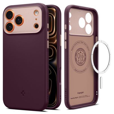 Puzdro Spigen Nano Pop Mag Magsafe pre iPhone 17 Pro Max Burgundy Bean