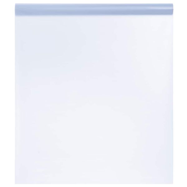 vidaXL Okenná fólia statická matná sivá 45x500 cm PVC