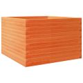 vidaXL Záhradný kvetináč voskovohnedý 70x70x45,5 cm masívna borovica