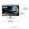 BENQ EX271UZ, LED Monitor 27" 4K UHD, biely