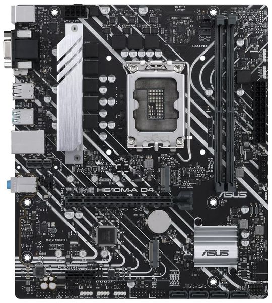 OPRAVENÉ - ASUS PRIME H610M-A D4-CSM / H610 / LGA1700 / 2x DDR4 / 2x M.2 / HDMI / DP / VGA / mATX Základná doska, Intel H610, LGA1700, 2× DDR4 DIMM (max. 64GB), 2× M.2, HDMI, DisplayPort, VGA, mATX - OPRAVENÉ