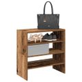 vidaXL Stojany na topánky 2 ks stohovateľné staré drevo 60x30x30,5 cm