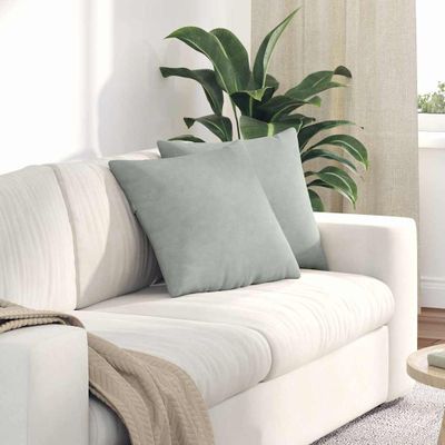 vidaXL Vankúše na pohovku 2 pcs Svetlosivá 45 x 45 cm