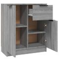 vidaXL Komody 2 ks sivé dub sonoma 60x30x70 cm spracované drevo