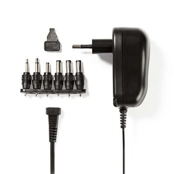 Nedis ACPA001 - Univerzálna nabíjačka | 3/4,5/5/6/7,5/9/12 V DC | 1.0 A