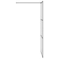 vidaXL Sprchová zástena z priehľadného ESG skla 90x195 cm čierna