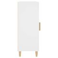 vidaXL Komoda biela 34,5x34x90 cm spracované drevo