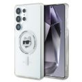Puzdro Karl Lagerfeld HC Magnetic IML Metal Choupette Head pre Samsung Galaxy S25 Ultra biela