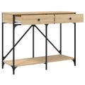 vidaXL Konzolový stolík dub sonoma 100x39x78,5 cm kompozitné drevo