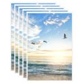 vidaXL Fotorámiky na stôl, koláž 5 ks, biele 28x35 cm, MDF