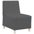 vidaXL Bezrúčková modulárna sofa jednotka 3 ks Tmavo šedá