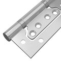 vidaXL Pánt 8 ks 100 x 75 x 13 mm Strieborná Oceľ
