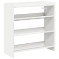 vidaXL Regál na topánky biely 60x25x62 cm spracované drevo