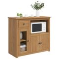 VidaXL Mikrovlnná skrinka PANAMA Medový vosk 99.5 x 44 x 86.5 cm