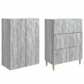 vidaXL Sada skríň 2 ks 66 x 34,5 x 90 cm Kompozitné drevo Sivý Sonoma