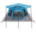 vidaXL Rodinný stan Modrá 305 x 275 x 190 cm Polyester a oceľ