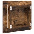 vidaXL Zrkadlo do kúpeľne s LED Dymová dub 40 x 37 x 8.5 cm