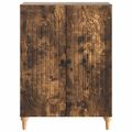 vidaXL Servírovacia skriňa Dymový dub 66 x 34,5 x 90 cm