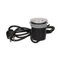 Zapuštěná zásuvka ORNO OR-AE-1373 230V + USB nabíjecí, stříbrná, přívod 1,8m