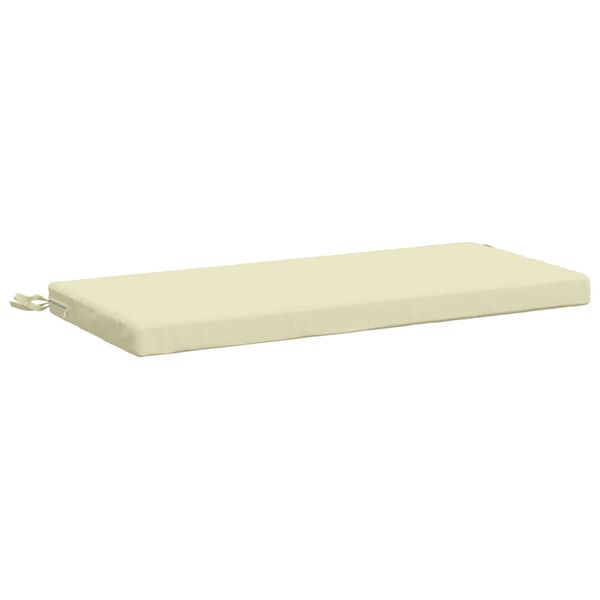 vidaXL Vankúš na lavičku SOEST 100% polyester Krémová 80 x 40 x 5 cm