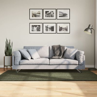 vidaXL Koberec HUARTE krátky vlas mäkký umývateľný zelený 100x200 cm