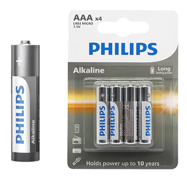 Philips Batéria Alkalická AAA LR03 blister 4ks