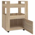 vidaXL Kuchynský vozík dub sonoma 60x45x80 cm spracované drevo