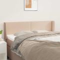 vidaXL Čelo postele so záhybmi kapučínové 147x16x78/88 cm umelá koža