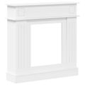 vidaXL Rám krbu Biela 102 x 26 x 100 cm Kompozitné drevo