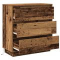 vidaXL Nočný stolík Staré drevo 71 x 34,5 x 75 cm Kompozitné drevo