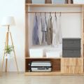 vidaXL Úložné boxy 2 ks látkové 50x30x25 cm antracitové