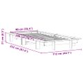 vidaXL Posteľ bez matraca voskovo hnedá 90x200 cm masívna borovica