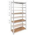 Kovový úložný regál Atos RB-1251 180x90x40 cm strieborný