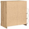 vidaXL LED komoda Remeselný dub 60,5 x 37 x 67 cm Kompozitné drevo