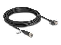 M12 kábel X-kódovaný 8-pinový samica na RJ45 p