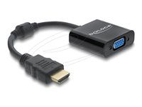 Adaptér HDMI samec na VGA samica čierny