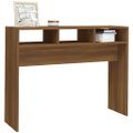 vidaXL Konzolový stolík hnedý dub 105x30x80 cm spracované drevo