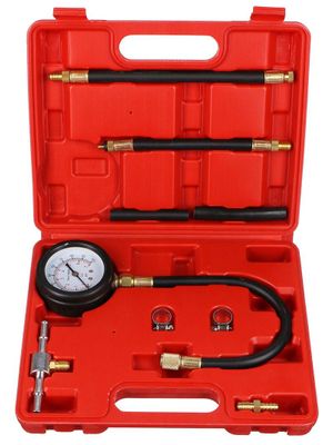 Sada na testovanie tlaku zážihových motorov MECHANIC ENGINE TESTER 10, 0-7 bar, 10 ks SIXTOL