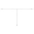 vidaXL Ručne zaťahovacia markíza s LED 600x350 cm krémová