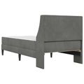 vidaXL Rám postele s matracom s matracmi Tmavo šedá 90 x 190 cm Zamat