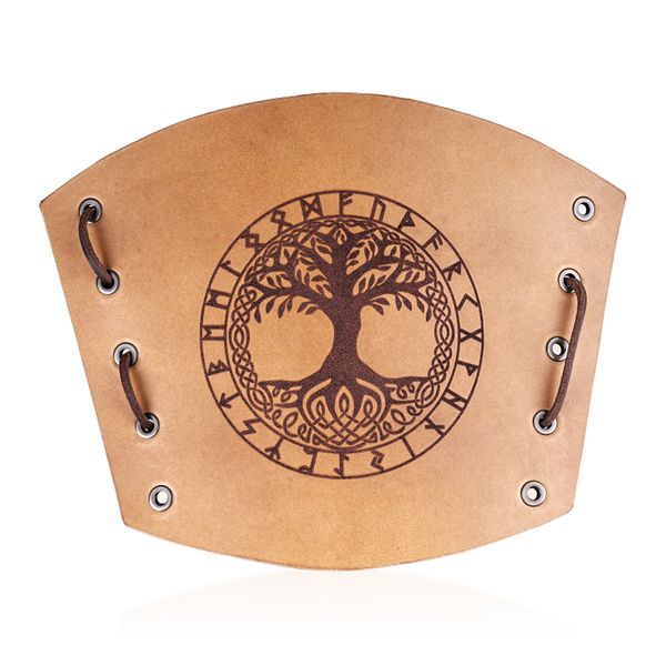 Kožený náramok Viking - Yggdrasil
