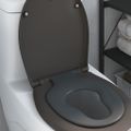vidaXL WC sedadlo Antracit 47 x 37 x 4 cm Duroplast