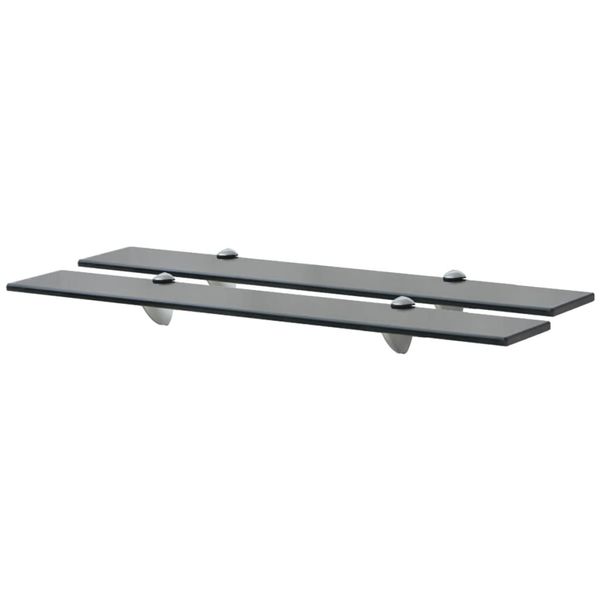 vidaXL Nástenná polička 2 ks sklo 70x10 cm 8 mm