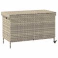 vidaXL záhradný úložný box s kolieskami svetlosivý 110x55x73 cm