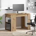vidaXL Stolík so zásuvkou a policou dub artisan 102x62x77,5 cm