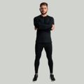 Pánske legíny MERINO I Black - STRIX, veľkosť L, veľkosť oblečenia L